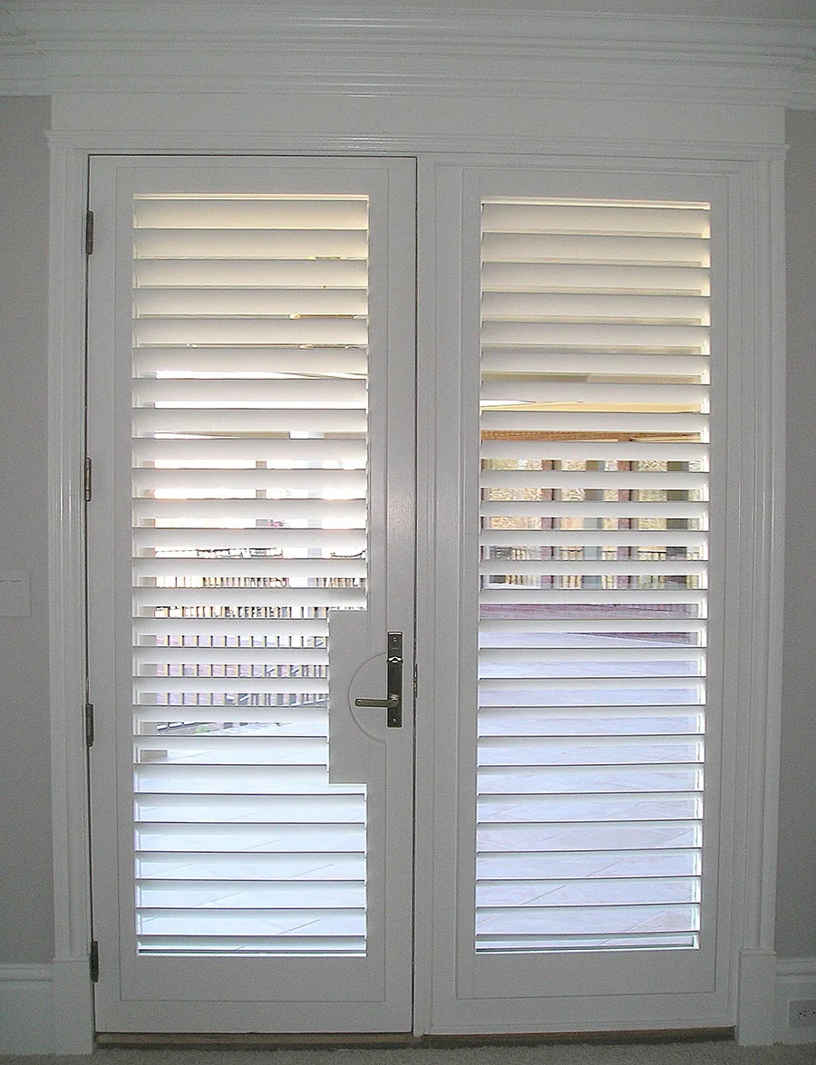 French doors 3 1/2" rear tilt rod shadowbox