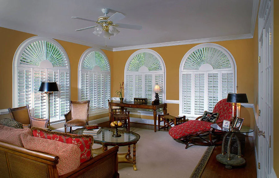 Sunburst Arch over Four Softedge Panels